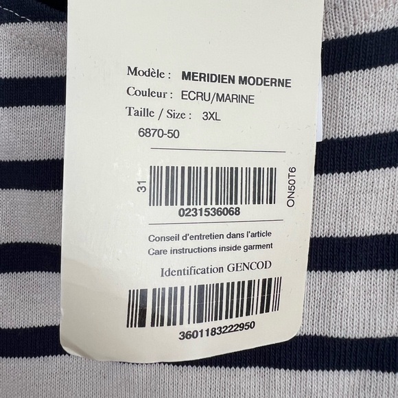 NWT SAINT JAMES meridien moderne navy sweater - Picture 7 of 9